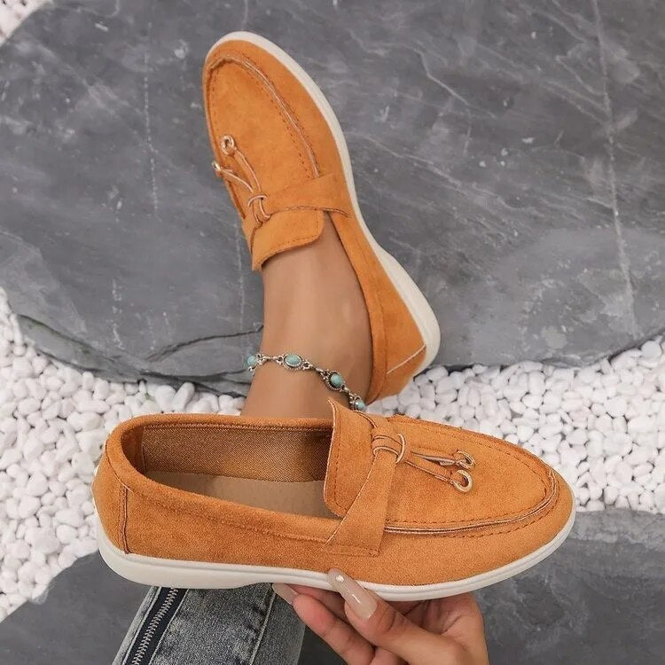 Mocasines cómodos sin cordones para mujer