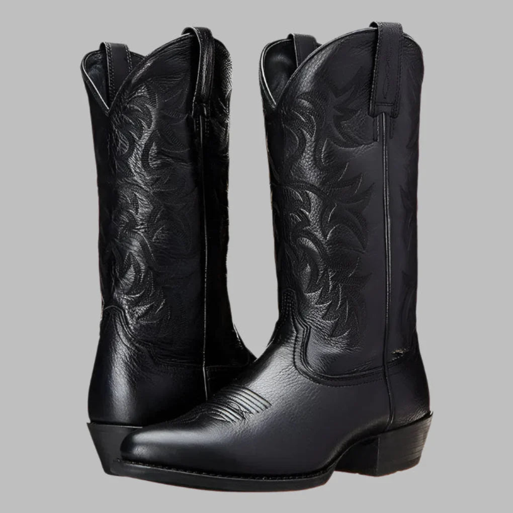Rangelon - Bota vaquera estilo western sin cordones