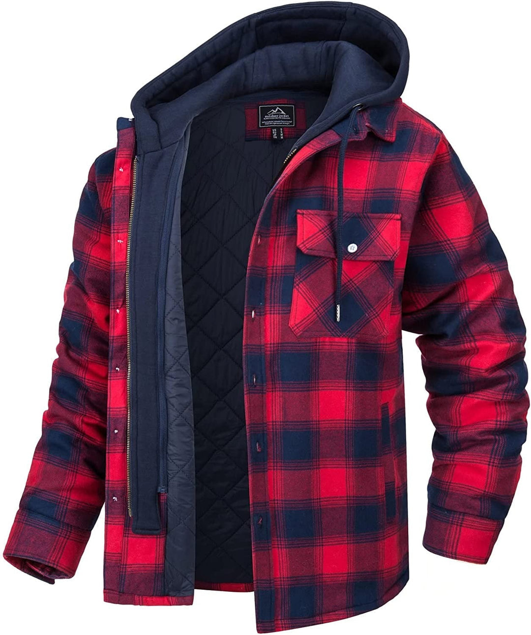Chaqueta con capucha de entretiempo para hombre