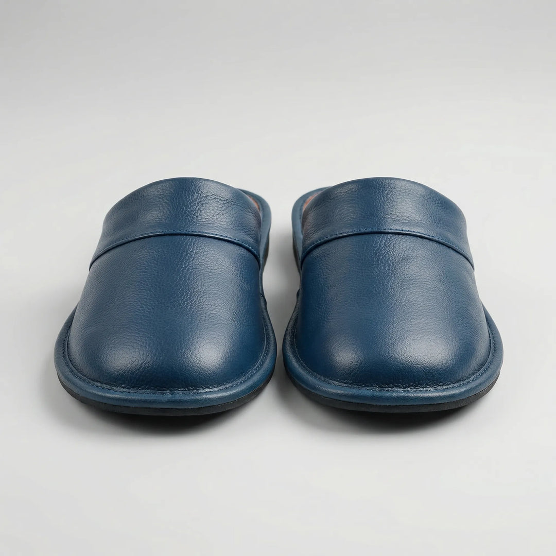 Restilo - Zapatilla de cuero para interior sin cordones