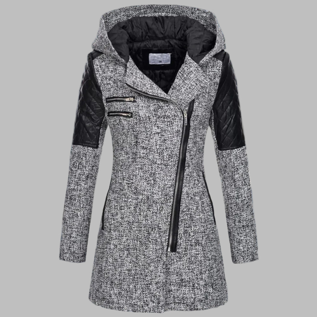 Abrigo Largo de Invierno con Capucha para Mujeres
