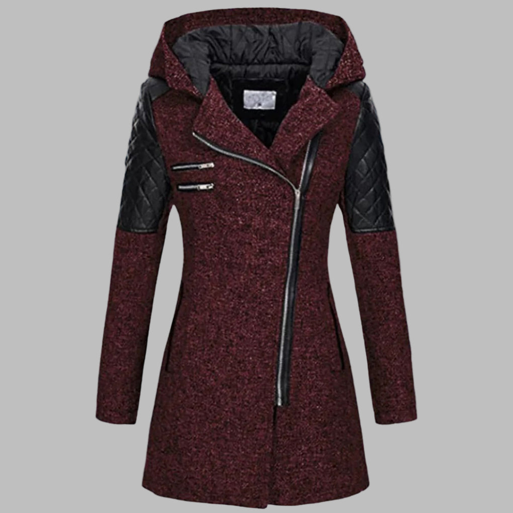 Abrigo Largo de Invierno con Capucha para Mujeres