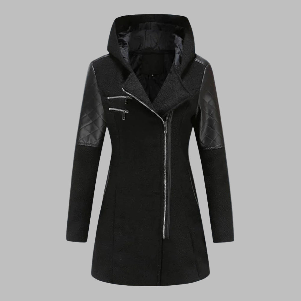 Abrigo Largo de Invierno con Capucha para Mujeres