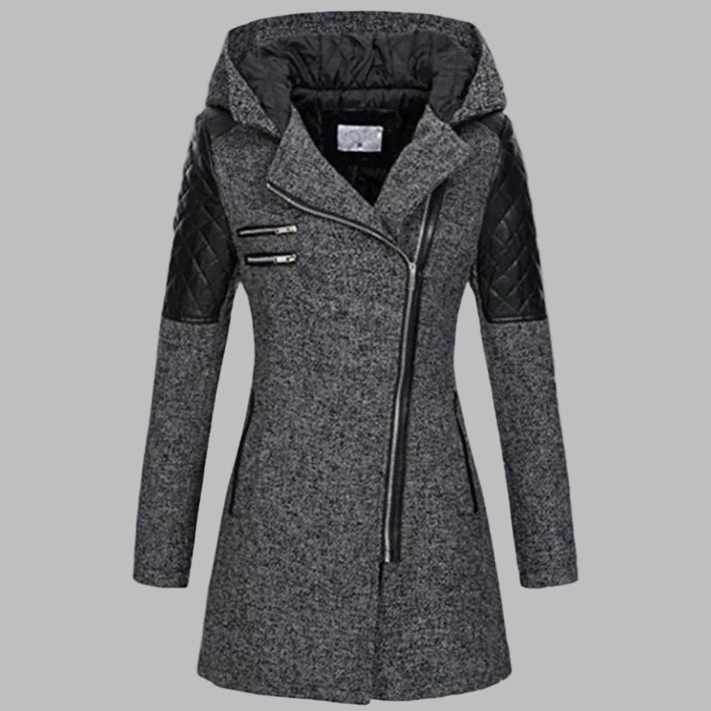 Abrigo Largo de Invierno con Capucha para Mujeres