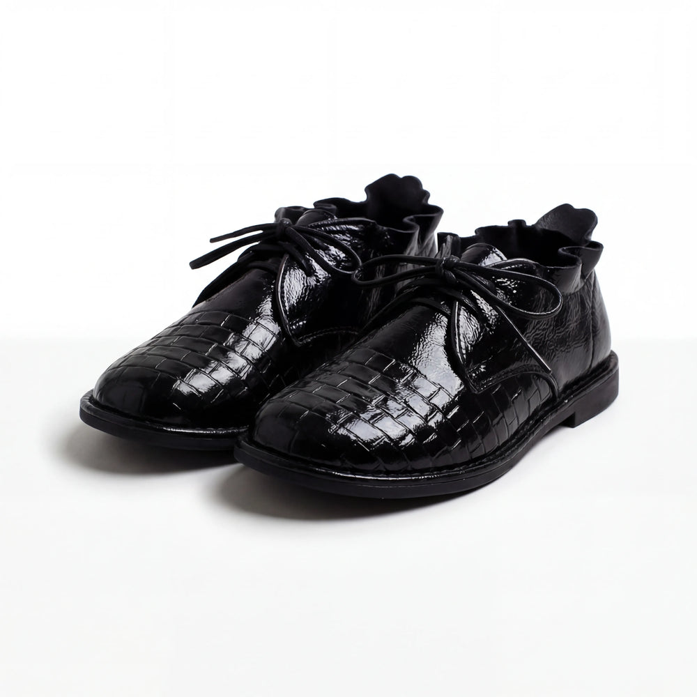 Ruscara - Zapatos planos con cordones hechos a mano