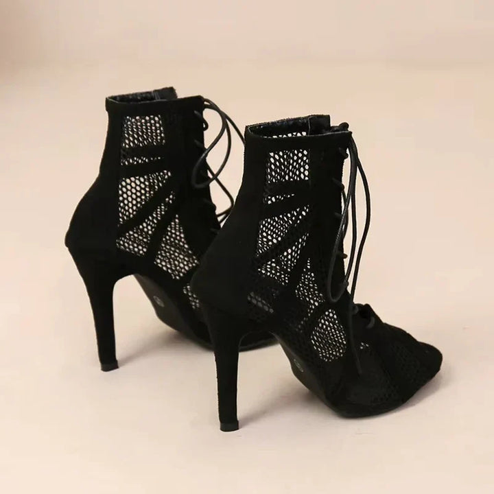 Zapatos de tacón elegantes con correa al tobillo