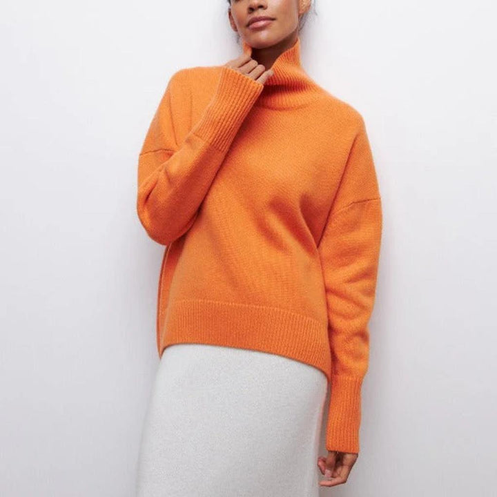 Suéter de Cuello Alto para Mujeres – Básico de Invierno