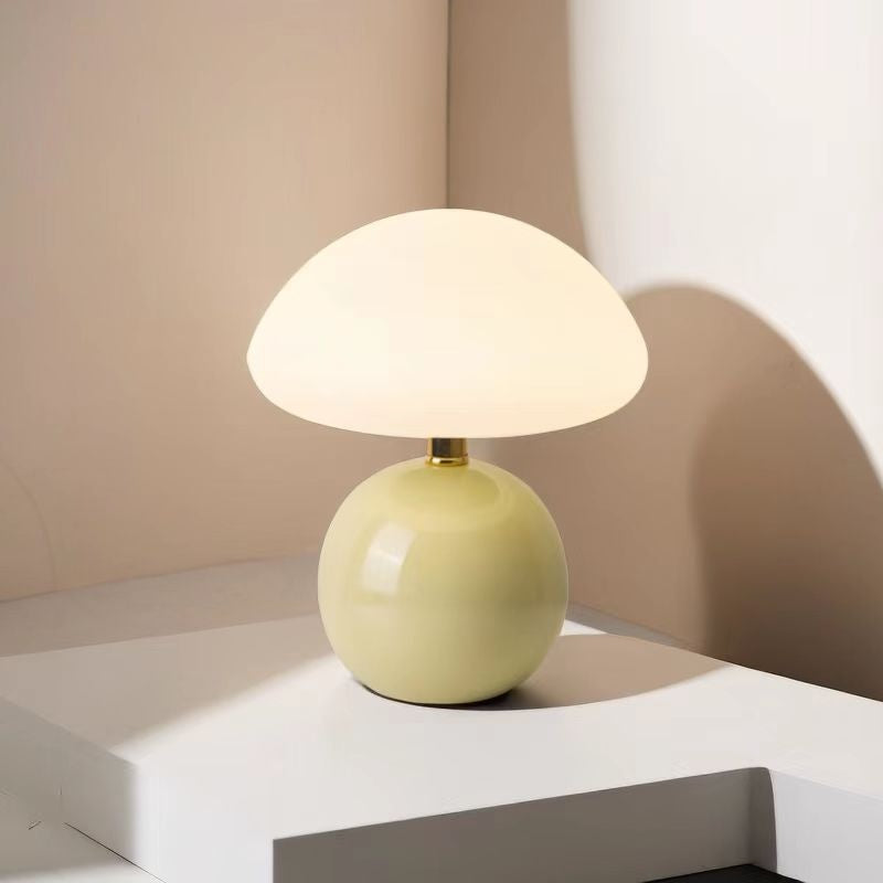 LumiChampi - Lámpara de Mesa Estilo Francés