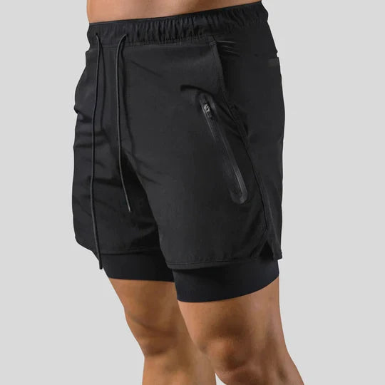 Pantalones deportivos 2 en 1 para hombre