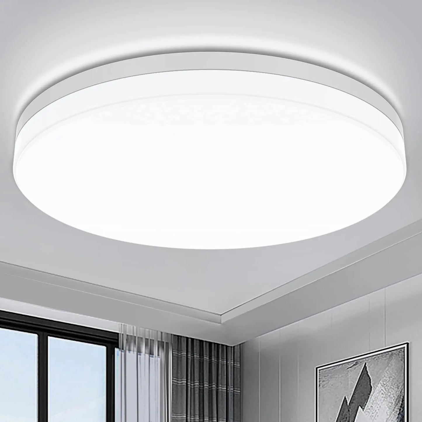 LumiSlim - Lámpara de techo LED redonda ultrafina, luz blanca en múltiples tonalidades