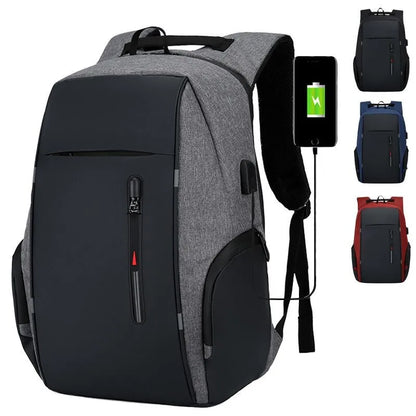 Mochila Antirrobo Impermeable para Portátil con Puerto de Carga USB