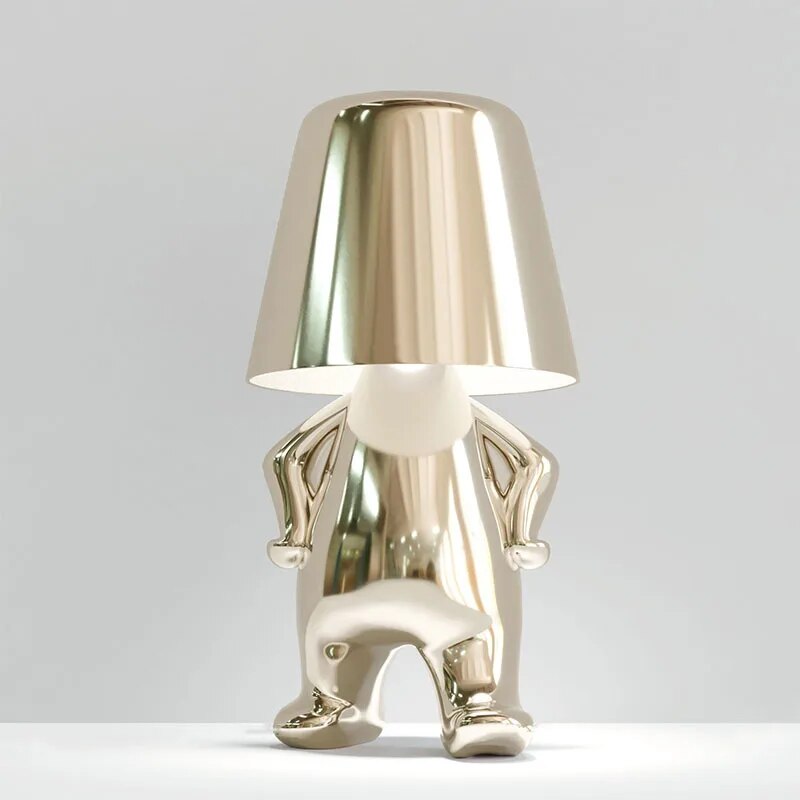 LumiThink - Lámpara de Mesa LED con Base de Resina
