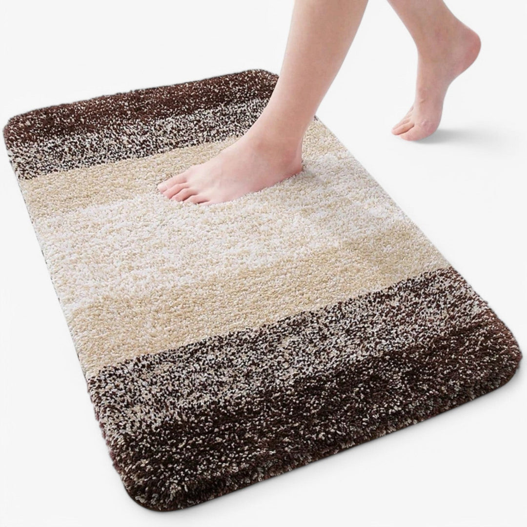 Alfombrilla de baño antideslizante y superabsorbente Corinna: comodidad y secado instantáneo