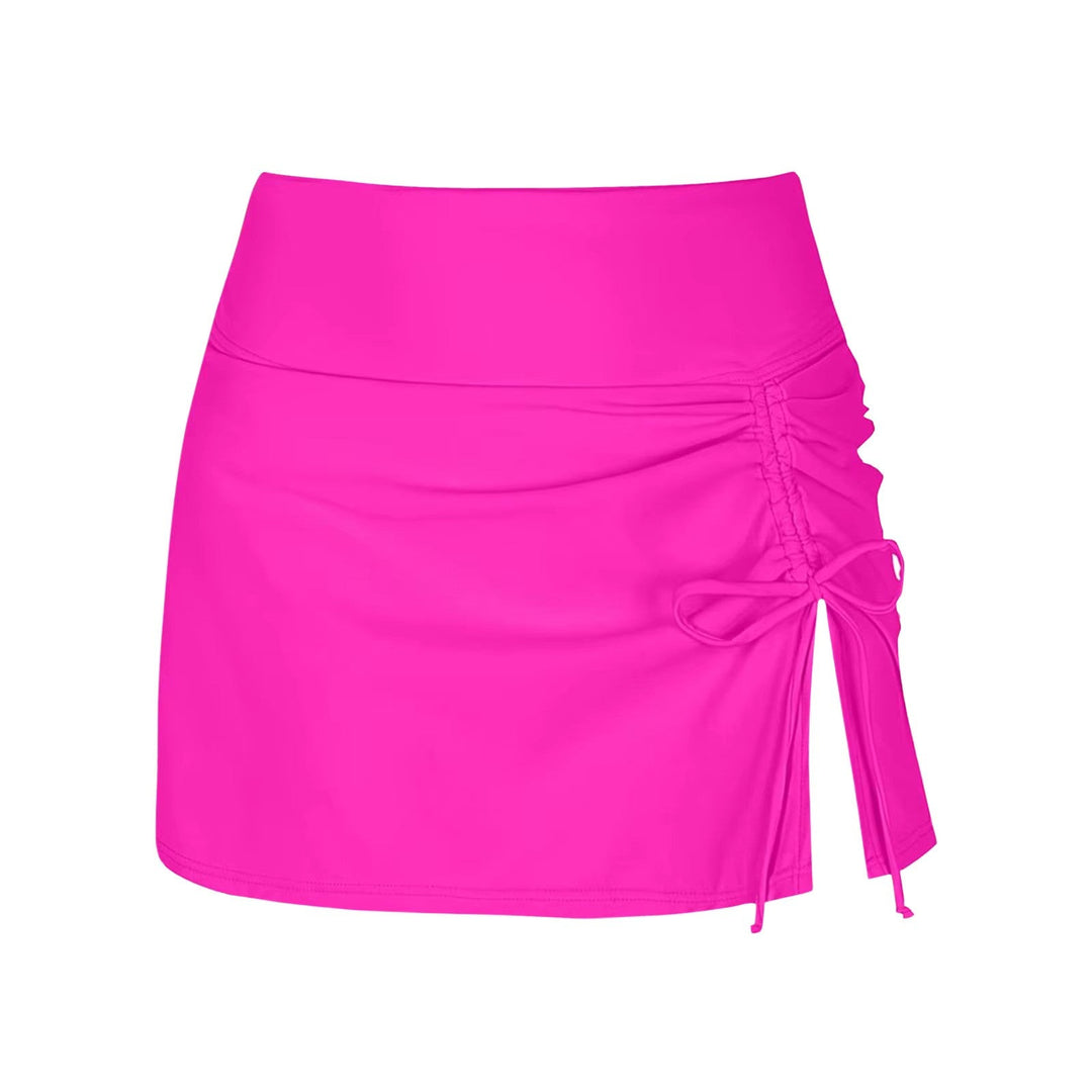 Falda de baño de cintura alta para mujer