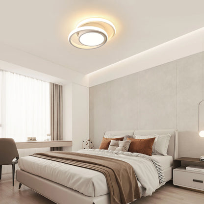 LumiBlanc - Lámpara de techo LED blanca redonda de 32W, luz cálida 3000K