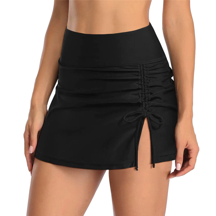Falda de baño para mujer con ventanas laterales