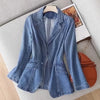 Chaqueta blazer vaquera para mujer