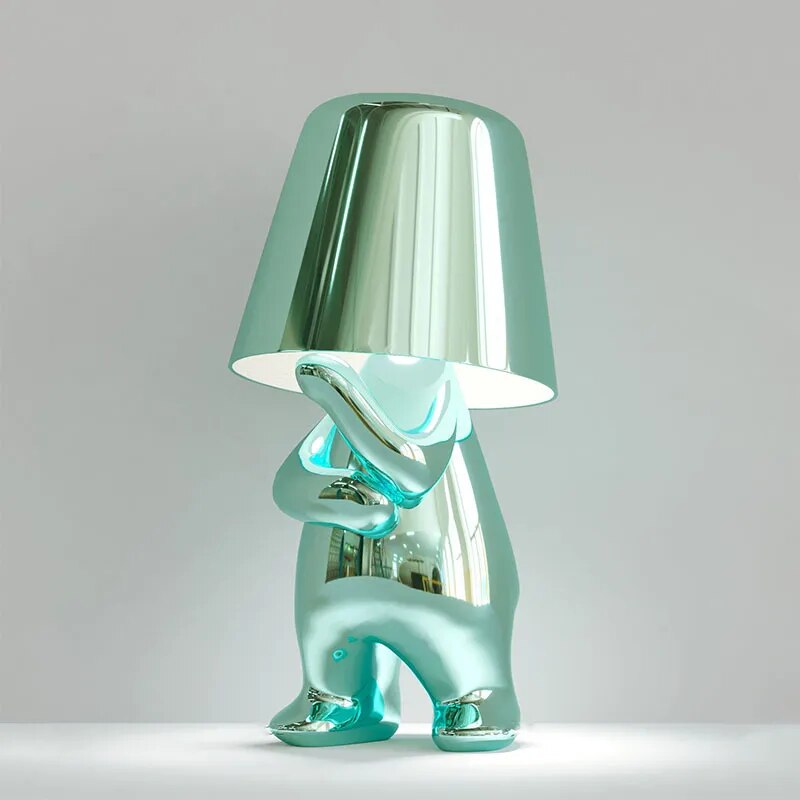 LumiThink - Lámpara de Mesa LED con Base de Resina