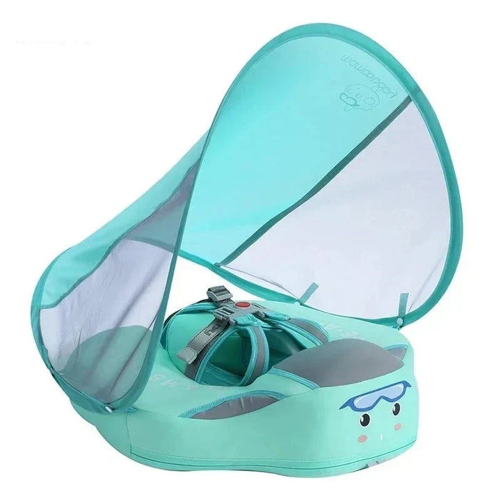 Anillo de natación para bebés con parasol