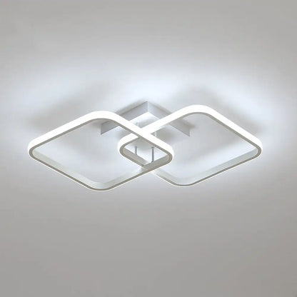 LumiSquare - Lámpara de techo LED moderna con diseño geométrico, 42W