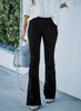 Pantalones cargo elegantes de cintura alta para mujer