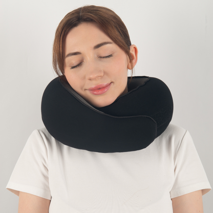 Almohada de Viaje de Espuma Viscoelástica con Soporte Ergonómico