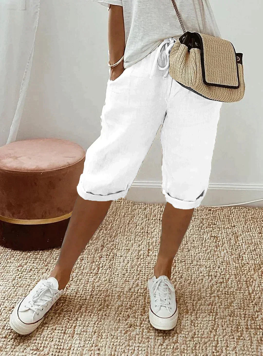 Pantalón de Lino Estilizado para Mujer: Frescura y Elegancia para el Verano