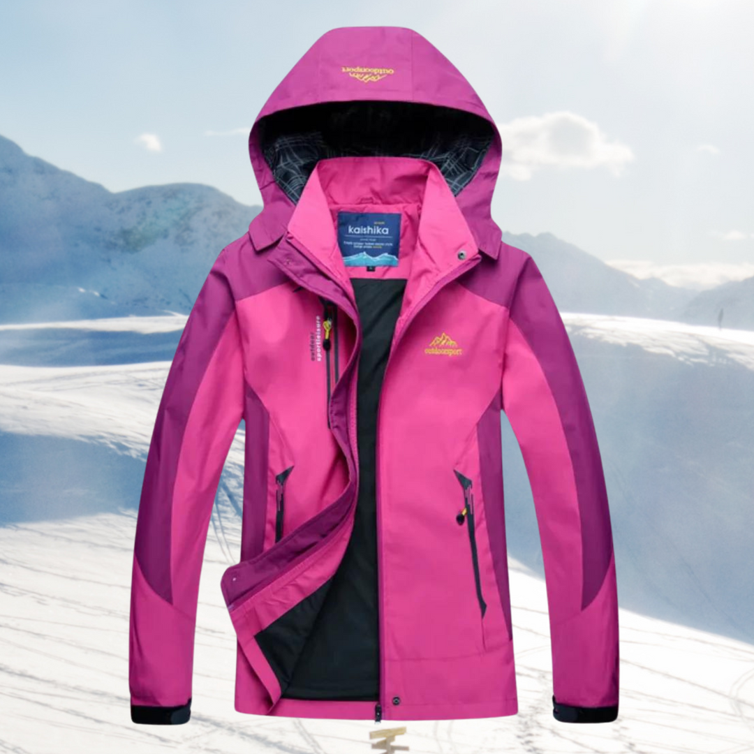 Chaqueta de exterior para mujer, resistente al viento y al agua