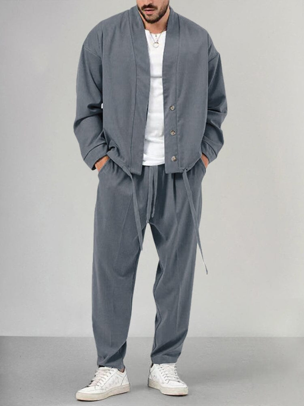 Conjunto de Lounge de 2 Piezas para Hombres