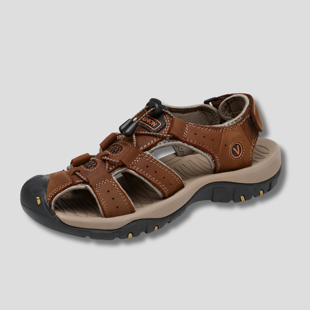 Sandalias diseñadas para el equilibrio para hombres con tiras ajustables
