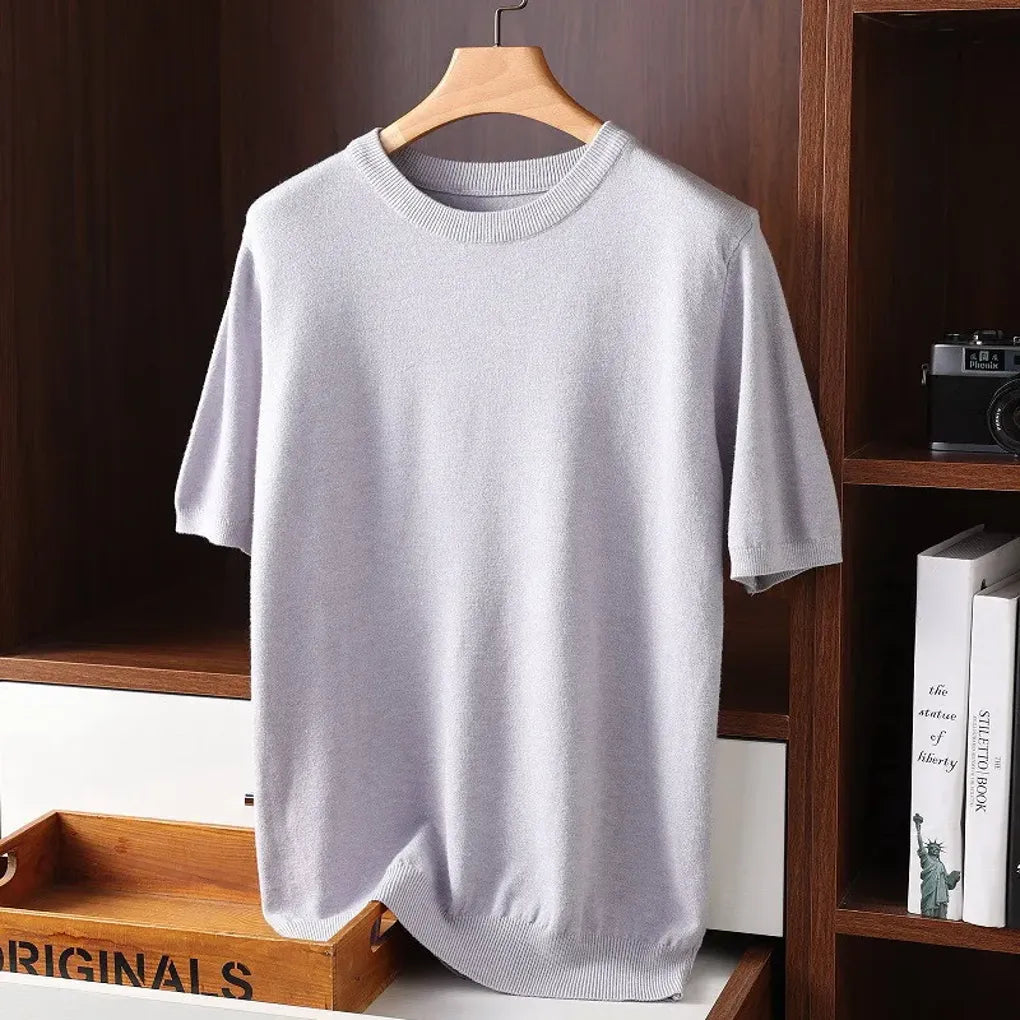 Camiseta de cuello redondo para hombre: básicos de alta gama para el día a día