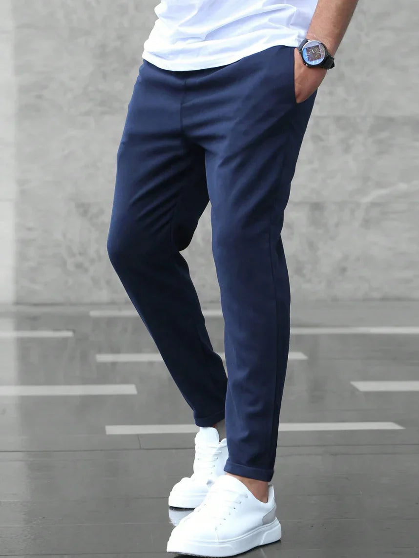 Pantalones elásticos modernos para hombre
