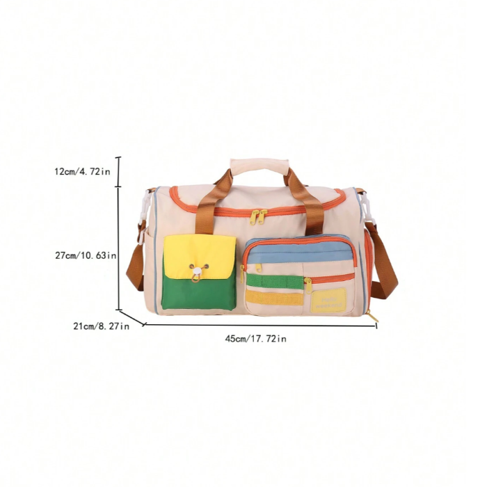 Bolsa de Viaje Impermeable de Gran Capacidad con Compartimento para Calzado