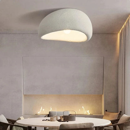 LumiNordic - Lámpara de techo LED estilo Wabi-Sabi minimalista