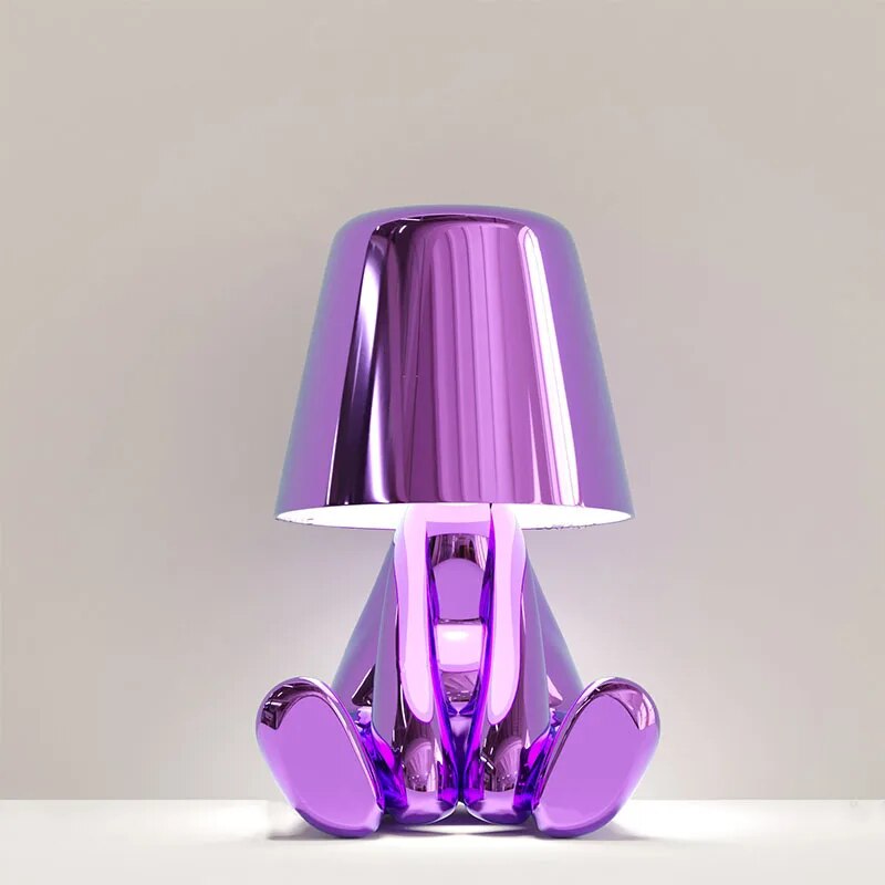 LumiThink - Lámpara de Mesa LED con Base de Resina