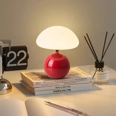 LumiChampi - Lámpara de Mesa Estilo Francés