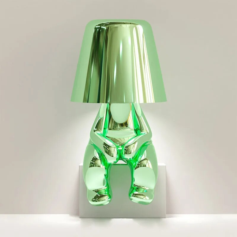 LumiThink - Lámpara de Mesa LED con Base de Resina