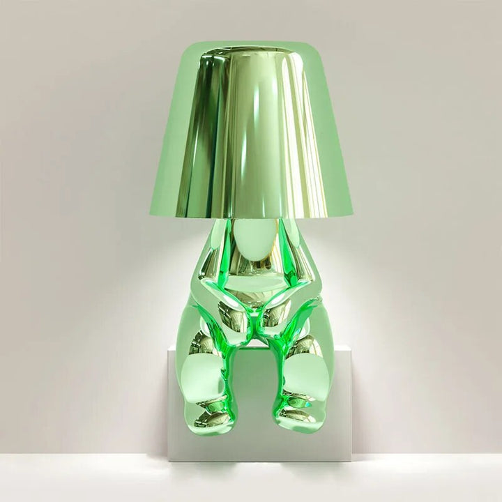 LumiThink - Lámpara de Mesa LED con Base de Resina