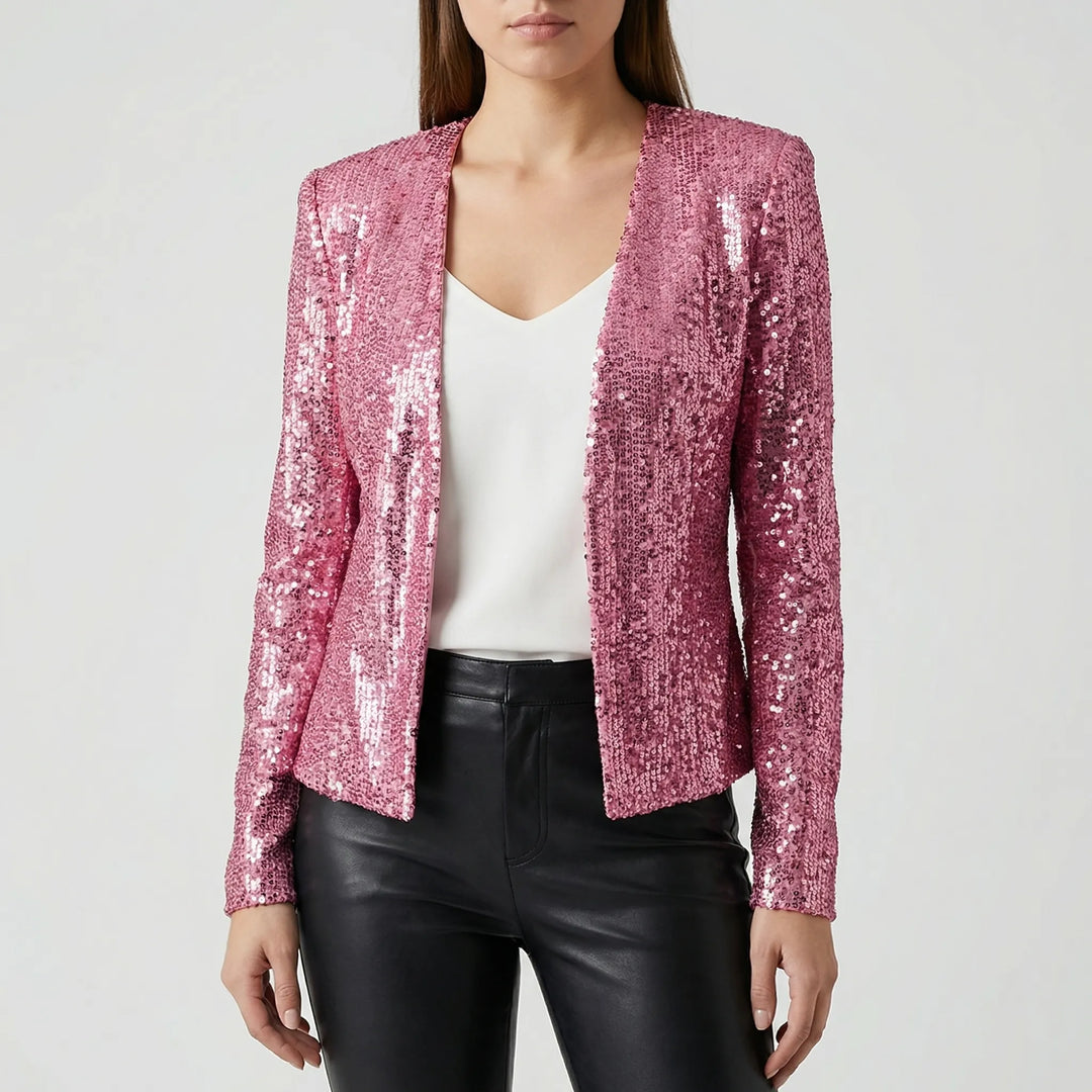 Sequiva - Chaqueta abierta con lentejuelas