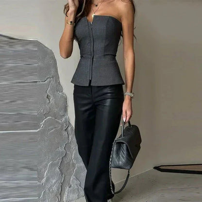 Camiseta sin mangas para mujer