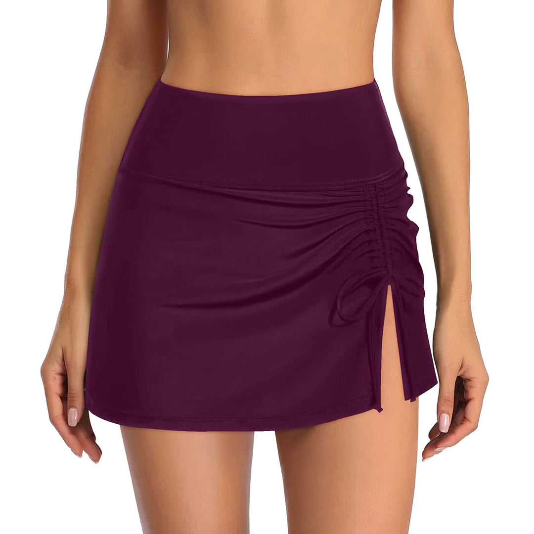 Falda de baño de cintura alta para mujer