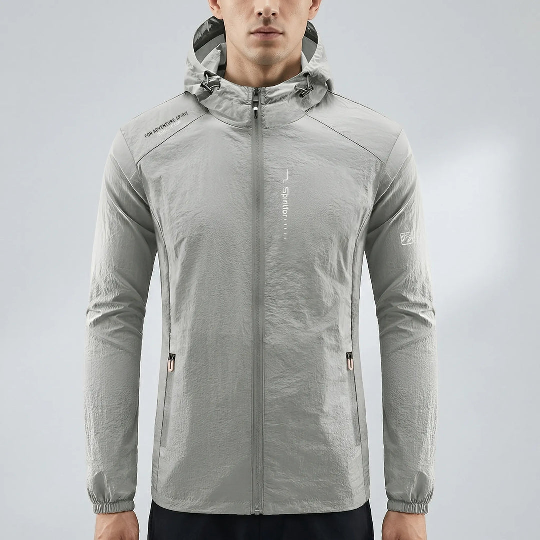 Skydraft - Chaqueta cortavientos ultraligera con capucha para hombre