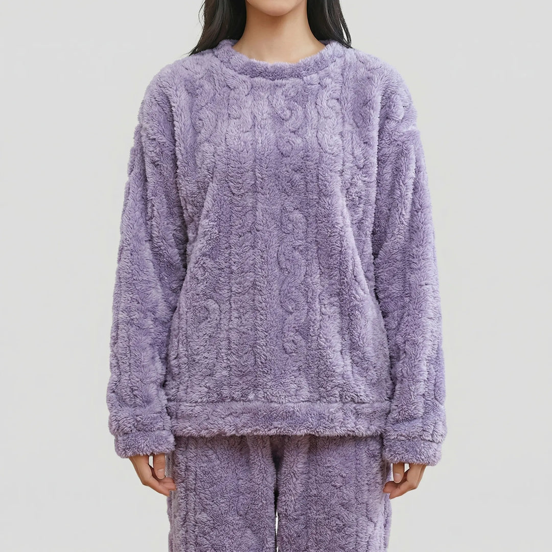 Snuglora - Conjunto de pijama de felpa a juego
