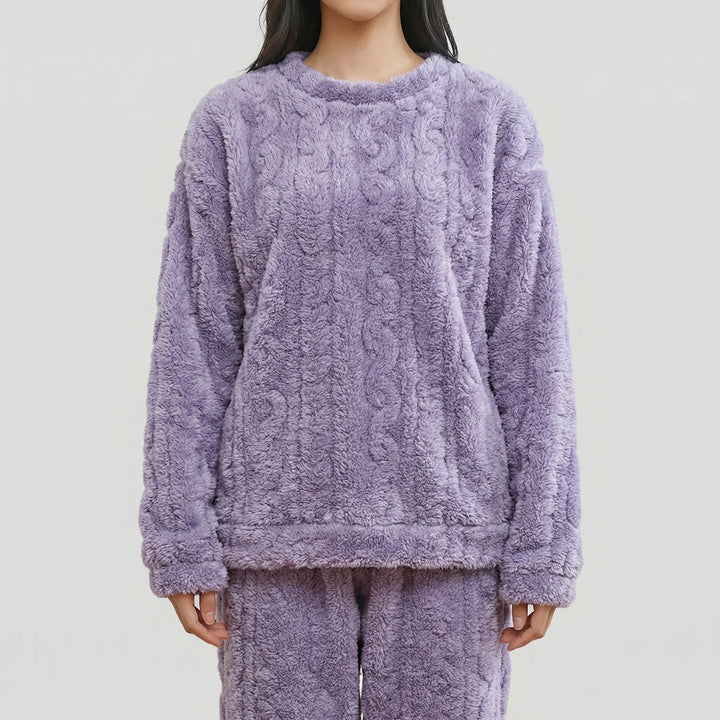 Snuglora - Conjunto de pijama de felpa a juego