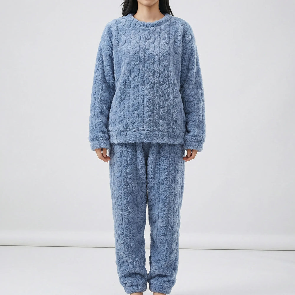 Snuglora - Conjunto de pijama de felpa a juego