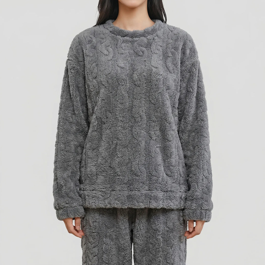 Snuglora - Conjunto de pijama de felpa a juego