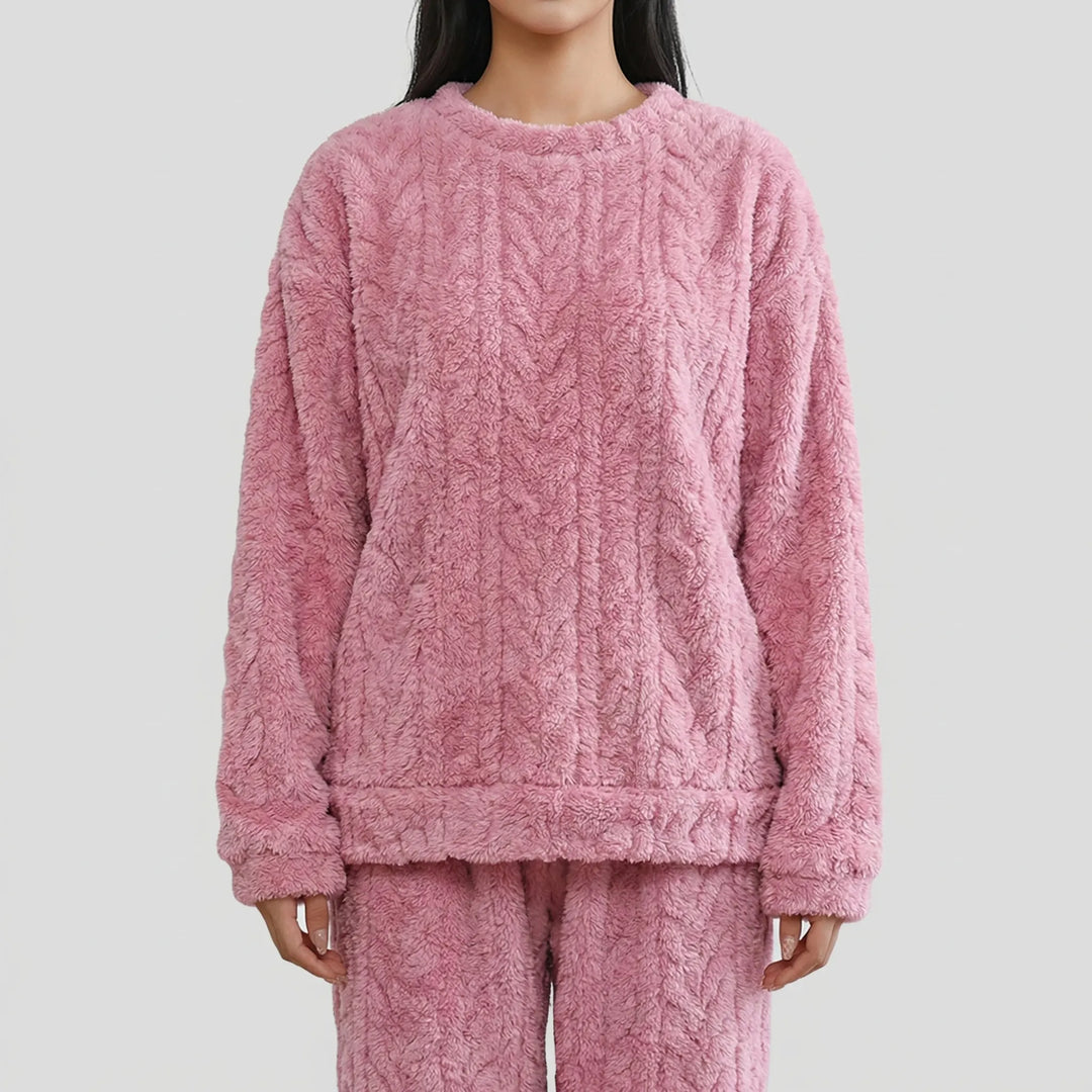 Snuglora - Conjunto de pijama de felpa a juego