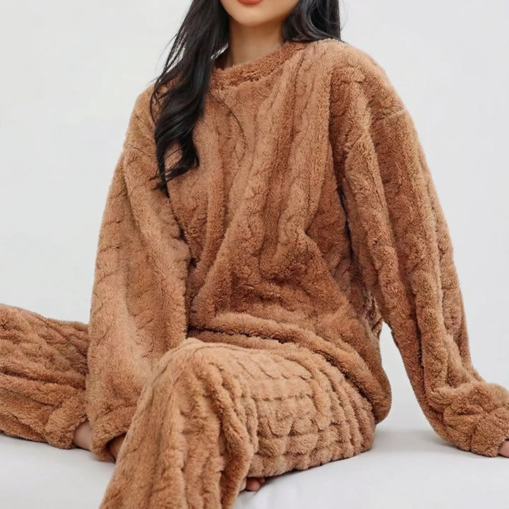 Snuglora - Conjunto de pijama de felpa a juego