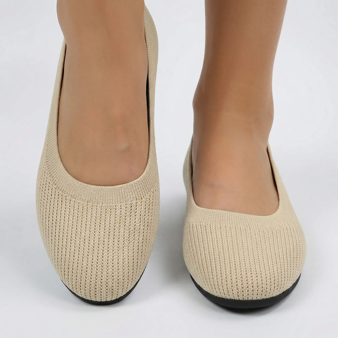 Softiva - Bailarinas de punto sin cordones