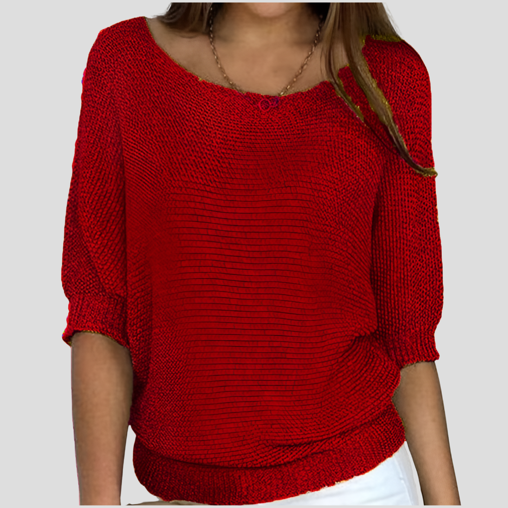 Jersey oversize liso y desenfadado para mujer: sencillez y comodidad para un estilo diario sin complicaciones
